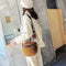 Fashion Crossbody Bag Women PU Leather Shoulder Saddle Bags (Light Brown)