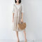 Women Bag Korean Foreign of Corn Skin The Semicircle Art Beach Bag Travel P N2G7