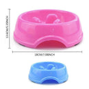 Dog Bowls Slow Feeder, Anti-Choke Interactive Bloat Stop Dog Bowls (Pink)