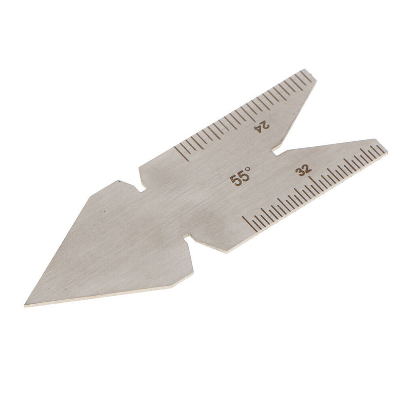 Welding Weld Screw Gauge 55 Degree Weld Gage Stainless Steel Long 60MM Wide