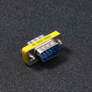 2pcs DB9 Male to Male Adapter Gender Changer Serial RS232 Coupler Straight