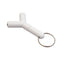 3.5mm Stereo Audio Jack Male Earphone  2 Way Y-Splitter Adapter Keyring ES