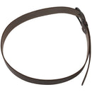 Simple Men Casual Waistband PU Leather Belt Smooth Buckle Belt, Coffee
