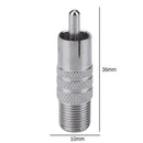 2pcs RCA Male Plug to F Female Coax Jack Adapter Connector Cable Coupler