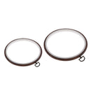 2Pcs Wooden Embroidery Hoop Ring Cross Stitch Circle Frame Sewing Craft Tool