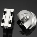 10-12Mm Glass Door Lock Stainless Steel Double Bolts Swing Push Sliding Acc