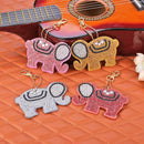 4pcs DIY Full Drill Diamond Painting Special Shaped Elephant Key Rings