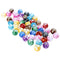 50x Acrylic Round Hair Beads Braids Diy Dreadlock Beads Hair Extension Jewelr Kw