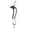 Black Adjustable Leather Saxophone Shoulder Neck Strap with Buckle Width 24