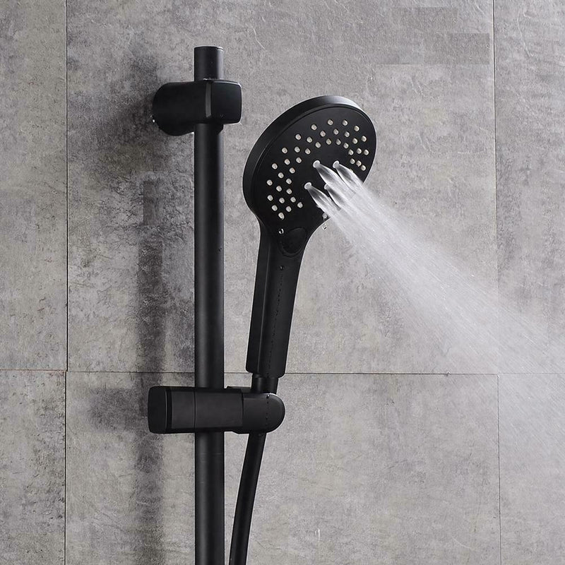 1.5m Flexible Matte Black PVC Shower Hose Bathroom Explosion-proof Pipe A