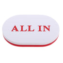 Bargaining Texas Hold'em Oval ALL-IN Chip Button Blackjack Casino Game Prop