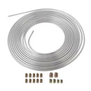 25 Feet Brake Line Tubing Anti Rust 16 Fittings Universal Auto Repair Tool