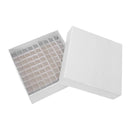 Lab 81 Positions Graduated Cryo Vial White Paper Box 1.8 Milliliter