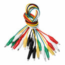 10Pcs 5-Colors Double Ended Alligator Clips Test Lead Jumper Wire 50cm U3W5