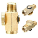 1/4'' NPT Inline Regulator Solid Brass Compressed Air Valve Pressure Tackle