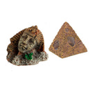 Egyptian Pharaoh Pyramid Sphinx Aquarium Ornament Fish Tank Decoration Hide Cave