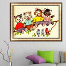 Cats 5D Diamond Painting Embroidery DIY Craft Cross Stitch Home Decor Gifts