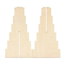 Wedding Decoration DIY Wooden Heart Chocolate Stand Storage Rack Display Ho M1V8