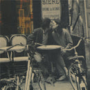 couple paris cafe kraft paper poster customer bedroom background wall stickers F
