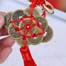 Home Car Decor Feng Shui Chinese knot 10 Lucky Coins Career Wealth Pend Kw
