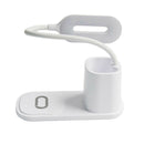 Gooseneck Flexible LED Desk Lamp Light with Wireless Charger for Home Office