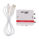 HDMI Composite AV CVBS 3 RCA to HDMI 1080p Converter Adapter Video HD