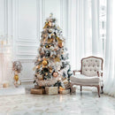 Christmas Background Cloth Happy New Year Photos Studio Snow Tree Star Backdrops