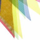colorful 10m bunting banner triangle flags brithday graduation party decorQ9