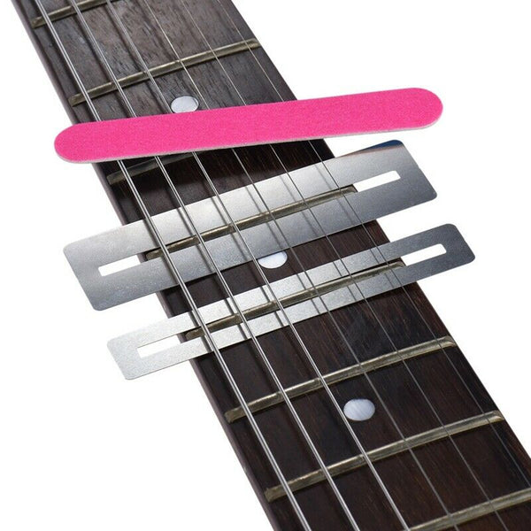 Guitar Repairing Tool Set Acoustic Guitar Fretwire File Sanding Cleaning Po