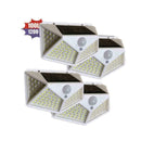 100 LED Solar Power PIR Motion-Sensor Wall Lights Outdoor Lamp Garden Water R8B5