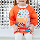 Cartoon Baby Bib Waterproof Colored Infant Long Sleeve Apron Coverall Smock