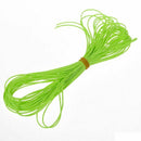 10m wire Waxed Cotton cord 1.0mm for necklace bracelet necklace Fruit green F9S8