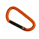 4pcs D Shape Carabiner Spring Snap Clip Hook Keychain Keyring Hiking Outdoor