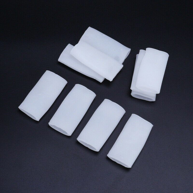 10pcs Silicone Toe Gel Protector Sleeve Tubes Ingrown Toenail Corn Cushion Cap k