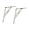 4pcs Triangle Shelf Brackets Stainless Steel Wall Mounted Shelf Support 6inch