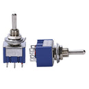 AC 125V 6A 6 Pin Spdt On/Off/On 3-Way Mini Toggle Switch For Electric Guita