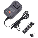 3-12V Adjustable Power Adapter 30W DC Plug-in Charger w/ USB Port (US Plug)