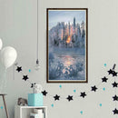 5D DIY Full Drill Diamond Painting Snow View Cross Stitch Embroidery Mosaic