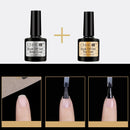 Cnhids 2Pcs/Lot Nail Gel Polish Nail Gel No-Clean Top Coat Top It Off + Bas