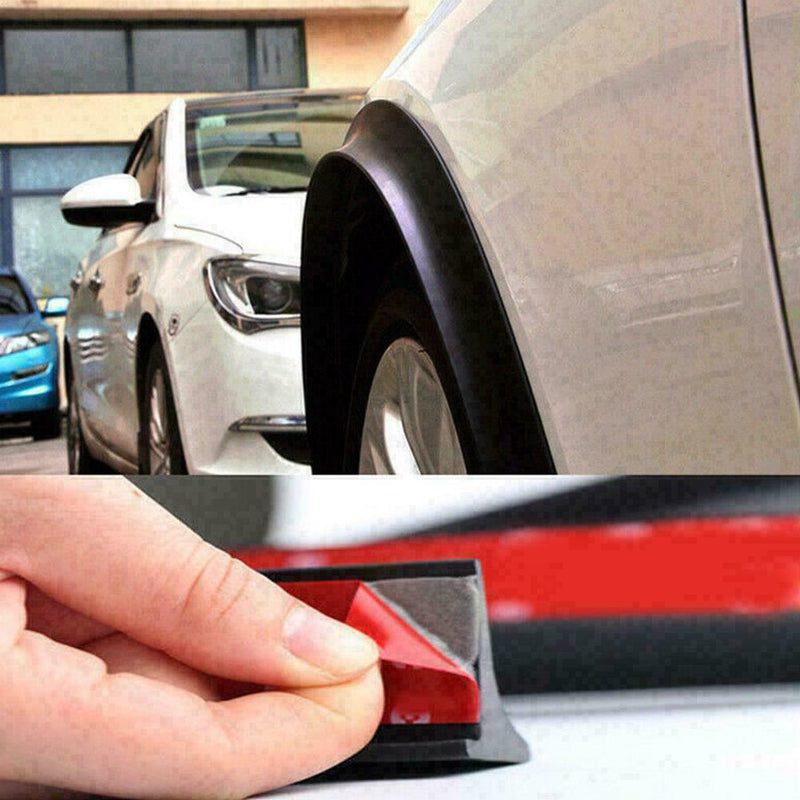 Car Wheel Fender Extension Moulding Accessory Flares Stick Trim Strip H5L8 U1S2