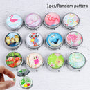 Portable Metal Pill Box Medicine Organizer Storage Container Folding Pill C ME