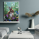 Rabbit 5D Full Round Drill Diamond Painting Crystal Mosaic Kits Wall Decor