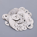 100 Pieces Metal Round Type Keyhole Shelf Brackets Hangers for Picture Frame