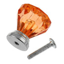 10PCS Amber Acrylic Drawer Pull Knob Cabinet Wardrobe Cupboard Bin Door Han X6E1