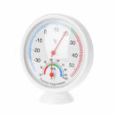Indoor Outdoor Thermometer Humidity Clock-shaped Meter Temperature Hygrometer