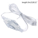 Power Extension Cable Plug Extender Wire For LED String Light Christmas Ligh_
