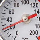 Car Thermostatic Gauge Radiator Cap 1.1 bar Small Head Water Temp Meter dg FJG