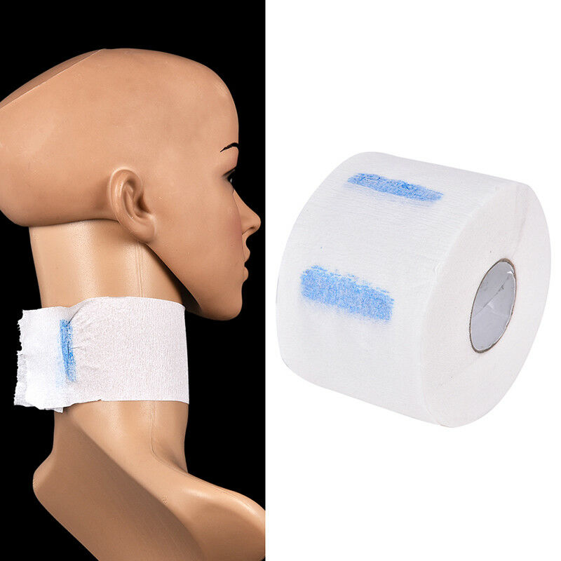 Hair Cutting Neck Ruffle Roll Paper Disposable Hairdressing Collar Neck Cov Ew
