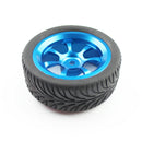 RC Rubber Wheel Rim Tyre for WLTOYS 144001 124018 124019 RC Car Parts