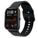 Silicone 20mm Solid Color Strap for Amazfit GTS Garmin Vivomove HR (Black)